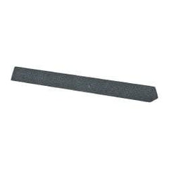 Value Collection - Three Square, Silicon Carbide, Toolroom Finishing Stick - 4" Long x 3/8" Wide, Coarse Grade - Exact Tool & Supply