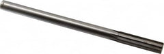 Made in USA - 0.604" Carbide-Tipped 6 Flute Chucking Reamer - Exact Tool & Supply