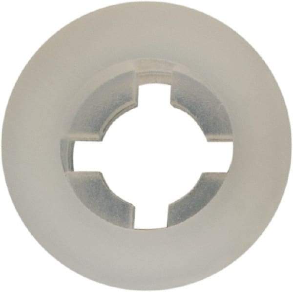 Made in USA - #4 Screw, 0.102" ID, Nylon Internal Tooth Lock Washer - 17/64" OD, Grade 6/6 - Exact Tool & Supply