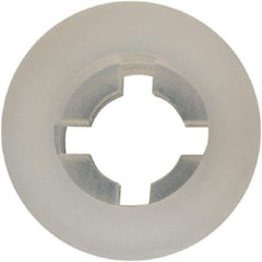 Made in USA - #4 Screw, 0.102" ID, Nylon Internal Tooth Lock Washer - 17/64" OD, Grade 6/6 - Exact Tool & Supply