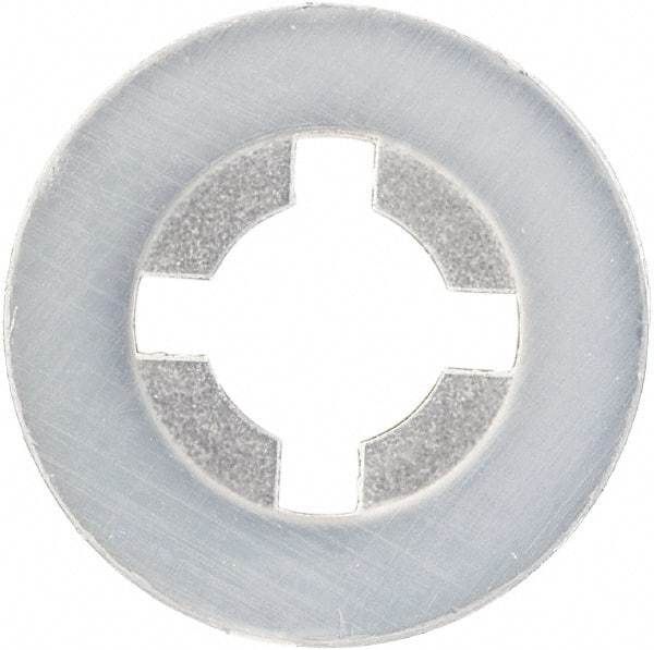 Made in USA - #8 Screw, 0.152" ID, Nylon Internal Tooth Lock Washer - 25/64" OD, Grade 6/6 - Exact Tool & Supply