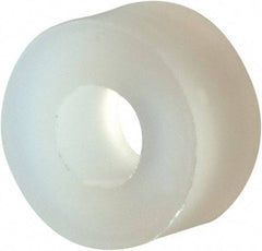 Made in USA - #4 Screw, Grade 6/6 Nylon Standard Flat Washer - 2.92mm ID x 1/4" OD, 3.18mm Thick - Exact Tool & Supply