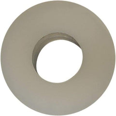 Made in USA - #6 Screw, Grade 6/6 Nylon Standard Flat Washer - 3.56mm ID x 5/16" OD, 1.57mm Thick - Exact Tool & Supply