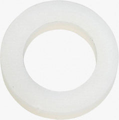 Made in USA - 5/16" Screw, Grade 6/6 Nylon Standard Flat Washer - 8.05mm ID x 1/2" OD, 2.36mm Thick - Exact Tool & Supply