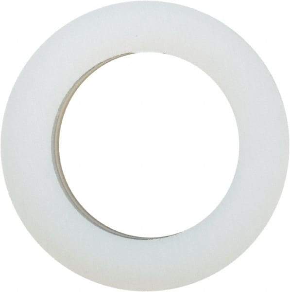 Made in USA - 5/16" Screw, Grade 6/6 Nylon Standard Flat Washer - 8.05mm ID x 1/2" OD, 3.18mm Thick - Exact Tool & Supply