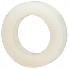 Made in USA - 3/8" Screw, Grade 6/6 Nylon Standard Flat Washer - 9.65mm ID x 5/8" OD, 3.18mm Thick - Exact Tool & Supply