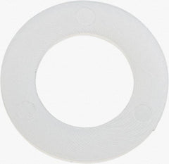 Made in USA - 7/16" Screw, Grade 6/6 Nylon Standard Flat Washer - 11.25mm ID x 3/4" OD, 0.81mm Thick - Exact Tool & Supply