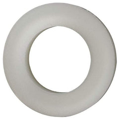 Made in USA - 7/16" Screw, Grade 6/6 Nylon Standard Flat Washer - 11.25mm ID x 3/4" OD, 3.18mm Thick - Exact Tool & Supply