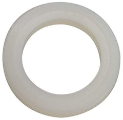 Made in USA - 1/2" Screw, Grade 6/6 Nylon Standard Flat Washer - 12.83mm ID x 3/4" OD, 2.36mm Thick - Exact Tool & Supply