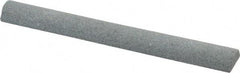 Value Collection - Half Round, Aluminum Oxide, Toolroom Finishing Stick - 4" Long x 1/2" Wide, Medium Grade - Exact Tool & Supply