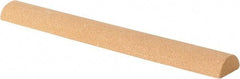 Value Collection - Half Round, Aluminum Oxide, Toolroom Finishing Stick - 4" Long x 1/2" Wide, Fine Grade - Exact Tool & Supply