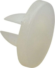 Made in USA - 0.152" Hole Diam, 0.2" OAL, Split Shank, Nylon Panel Rivet - 0.16" Length Under Head, 0.03" Material Thickness, 21/64" Head Diam - Exact Tool & Supply