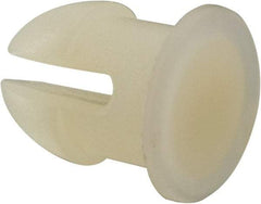 Made in USA - 0.255" Hole Diam, 0.415" OAL, Split Shank, Nylon Panel Rivet - 0.382" Length Under Head, 0.197" Material Thickness, 11/32" Head Diam - Exact Tool & Supply