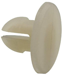 Made in USA - 0.26" Hole Diam, 0.418" OAL, Split Shank, Nylon Panel Rivet - 0.358" Length Under Head, 0.171" Material Thickness, 19/32" Head Diam - Exact Tool & Supply