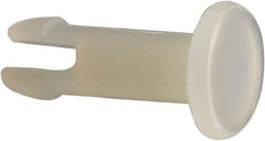 Made in USA - 0.118" Hole Diam, 7/16" OAL, Split Shank, Nylon Panel Rivet - 0.404" Length Under Head, 0.32" Material Thickness, 15/64" Head Diam - Exact Tool & Supply