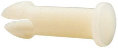 Made in USA - 0.35" to 0.36" Hole Diam, 1.46" OAL, Split Shank, Nylon Panel Rivet - 1.4" Length Under Head, 1.02" Material Thickness, 1/2" Head Diam - Exact Tool & Supply