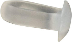 Made in USA - 0.085" to 0.09" Hole Diam, 0.217" OAL, Arrow Shank, Nylon Panel Rivet - 3/16" Length Under Head, 0.032" to 0.107" Material Thickness, 1/8" Head Diam - Exact Tool & Supply