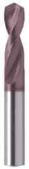 Guhring - #57 130° Parabolic Flute Powdered Metal Screw Machine Drill Bit - FIREX Finish, Right Hand Cut, 7mm Flute Length, 28mm OAL, Cone Relief Point, Straight Shank - Exact Tool & Supply