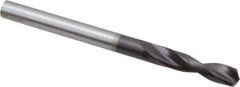 Guhring - 0.1732" 130° Parabolic Flute Powdered Metal Screw Machine Drill Bit - FIREX Finish, Right Hand Cut, 0.9449" Flute Length, 2.2835" OAL, Standard Point, Straight Shank - Exact Tool & Supply