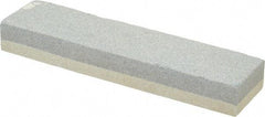 Value Collection - 8" Long x 2" Wide x 1" Thick, Aluminum Oxide Sharpening Stone - Rectangle, 120/240 Grit, Fine, Very Fine Grade - Exact Tool & Supply