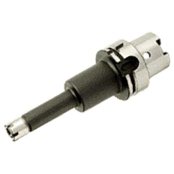 Iscar - 1mm to 13mm Capacity, 160mm Projection, HSK100A Hollow Taper, ER20 Collet Chuck - 0.0001" TIR, Through-Spindle - Exact Tool & Supply