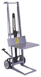 Wesco Industrial Products - 750 Lb Capacity, 54" Lift Height, Hydraulic Platform Base Manually Operated Lift - 54" Minimum Operating Height - Exact Tool & Supply