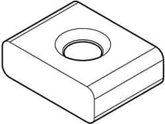 Kennametal - LNE32302 Grade KC520M Carbide Milling Insert - TiAlN Finish, 3/16" Thick, 3/8" Inscribed Circle, 0.76mm Corner Radius - Exact Tool & Supply