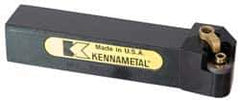 Kennametal - MRGN, Right Hand Cut, 15° Lead Angle, 1" Shank Height x 1" Shank Width, Negative Rake Indexable Turning Toolholder - 5" OAL, RN..43 Insert Compatibility, Series Kenloc - Exact Tool & Supply