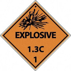 NMC - Explosives 1.3L Shipping Label - 4" High x 4" Wide - Exact Tool & Supply