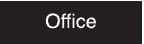 NMC - Office, 10" Wide x 3" High, Plastic Sign - English, White on Black, Wall Mount - Exact Tool & Supply