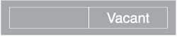 NMC - Occupied/Vacant, 10" Wide x 2" High, Plastic Sign - English, White on Black, Wall Mount - Exact Tool & Supply