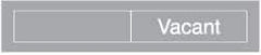 NMC - Occupied/Vacant, 10" Wide x 2" High, Plastic Sign - English, White on Black, Wall Mount - Exact Tool & Supply