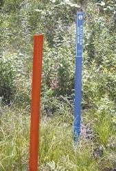 NMC - Brown Marking Post - 48" Overall Height - Exact Tool & Supply