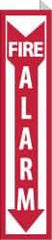 NMC - Fire Alarm, Plastic Fire Sign - 4" Wide x 18" High - Exact Tool & Supply