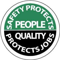 NMC - Safety...It's My Job, Hard Hat Label - Black on Red & White, 2" Thick, For Accident Prevention - Exact Tool & Supply