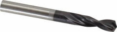 Guhring - 0.315" 130° Parabolic Flute Powdered Metal Screw Machine Drill Bit - FIREX Finish, Right Hand Cut, 1.4567" Flute Length, 3.1102" OAL, Standard Point, Straight Shank - Exact Tool & Supply