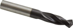 Guhring - 0.5118" 130° Parabolic Flute Powdered Metal Screw Machine Drill Bit - FIREX Finish, Right Hand Cut, 2.0079" Flute Length, 4.0157" OAL, Standard Point, Straight Shank - Exact Tool & Supply