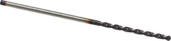 Guhring - 0.0433" 130° Powdered Metal Jobber Drill - FIREX Finish, Right Hand Cut, Parabolic Flute, Straight Shank, 1-7/16" OAL, Cone Relief Point - Exact Tool & Supply