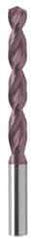 Guhring - 0.1102" 130° Powdered Metal Jobber Drill - FIREX Finish, Right Hand Cut, Parabolic Flute, Straight Shank, 2-13/32" OAL, Cone Relief Point - Exact Tool & Supply