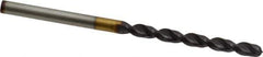 Guhring - #28 130° Powdered Metal Jobber Drill - FIREX Finish, Right Hand Cut, Parabolic Flute, Straight Shank, 2-3/4" OAL, Cone Relief Point - Exact Tool & Supply
