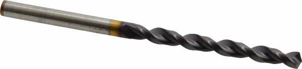 Guhring - 0.1732" 130° Powdered Metal Jobber Drill - FIREX Finish, Right Hand Cut, Parabolic Flute, Straight Shank, 3-5/32" OAL, Cone Relief Point - Exact Tool & Supply