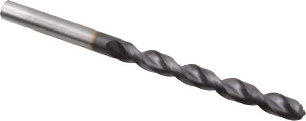 Guhring - 0.2598" 130° Powdered Metal Jobber Drill - FIREX Finish, Right Hand Cut, Parabolic Flute, Straight Shank, 101mm OAL, Cone Relief Point - Exact Tool & Supply