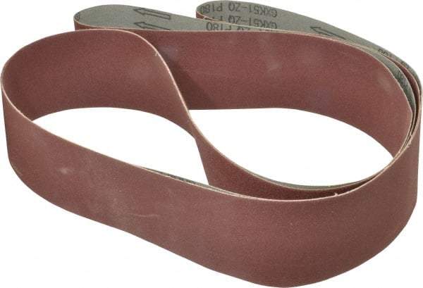 Tru-Maxx - 3" Wide x 132" OAL, 180 Grit, Aluminum Oxide Abrasive Belt - Aluminum Oxide, Very Fine, Coated - Exact Tool & Supply