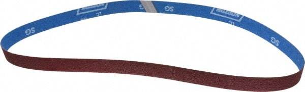 Norton - 1" Wide x 42" OAL, 80 Grit, Ceramic Abrasive Belt - Ceramic, Medium, Coated, Y Weighted Cloth Backing - Exact Tool & Supply