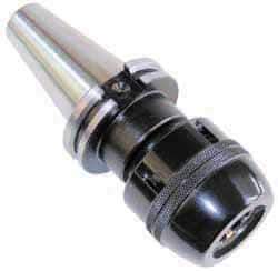 Collis Tool - CAT40 Taper Shank, 1-1/4" Hole Diam x 2.94" Nose Diam Milling Chuck - 4.52" Projection, 0.0002" TIR, Through-Spindle Coolant, - Exact Tool & Supply