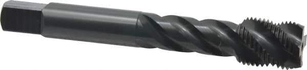 OSG - 5/8-18 UNF 4 Flute 2B Modified Bottoming Spiral Flute Tap - Vanadium High Speed Steel, Oxide Finish, 100mm OAL, Right Hand Flute, Right Hand Thread, Series 220 - Exact Tool & Supply