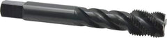 OSG - 5/8-18 UNF 4 Flute 2B Modified Bottoming Spiral Flute Tap - Vanadium High Speed Steel, Oxide Finish, 100mm OAL, Right Hand Flute, Right Hand Thread, Series 220 - Exact Tool & Supply