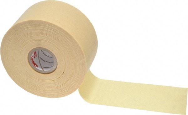 3M - 2" x 110', Yellow Cotton Cloth Electrical Tape - Series 2520, 8 mil Thick, 800 V/mil Dielectric Strength, 50 Lb./Inch Tensile Strength - Exact Tool & Supply
