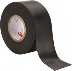 3M - 1-1/2" x 20', Black Rubber Electrical Tape - Series 77, 30 mil Thick - Exact Tool & Supply