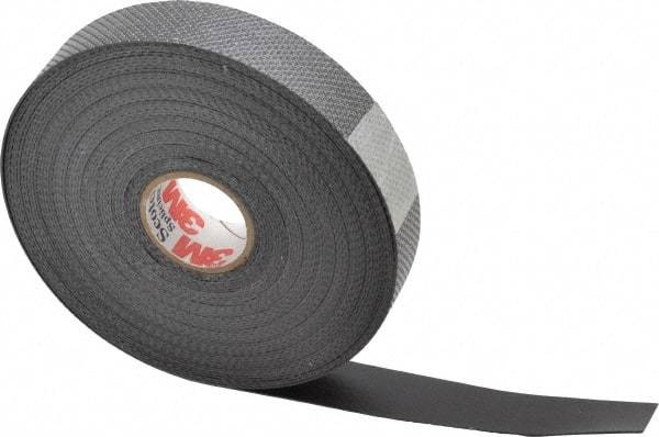 3M - 3/4" x 20', Black Polyester Film Electrical Tape - Series 23, 30 mil Thick, 800 V/mil Dielectric Strength, 8 Lb./Inch Tensile Strength - Exact Tool & Supply